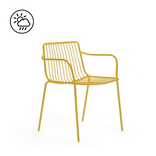Pedrali Nolita 3655 garden armchair with armrests and low backrest - Buy now on ShopDecor - Discover the best products by PEDRALI design