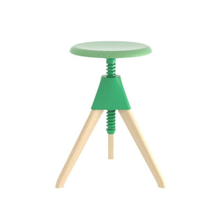 Magis The Wild Bunch Jerry stool in beech Magis Green 1783C - Buy now on ShopDecor - Discover the best products by MAGIS design