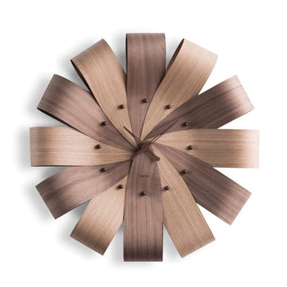 Nomon Ciclo Mixto wall clock diam. 55 cm. Walnut - Buy now on ShopDecor - Discover the best products by NOMON design