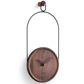 Nomon Eslabón wall clock walnut Black - Buy now on ShopDecor - Discover the best products by NOMON design