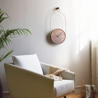 Nomon Eslabón wall clock walnut - Buy now on ShopDecor - Discover the best products by NOMON design