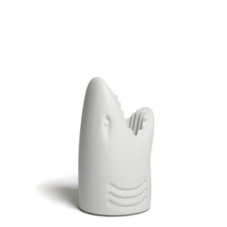 Qeeboo Killer umbrella stand in the shape of a shark Qeeboo Light grey - Buy now on ShopDecor - Discover the best products by QEEBOO design
