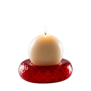 Venini Faville 100.71 candle holder red diam. 12 cm. - Buy now on ShopDecor - Discover the best products by VENINI design